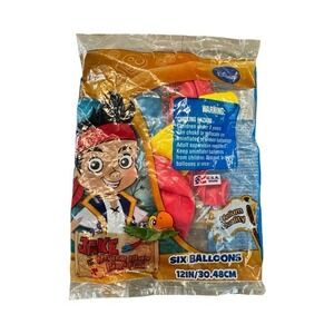 Jake and the Never Land Pirates Balloons 6 Count Disney Junior New NOS